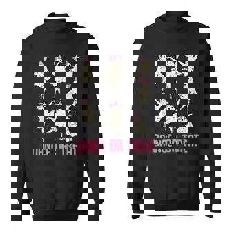 Dance Or Treat Halloween Ghost Ballet Dance Sweatshirt - Thegiftio UK