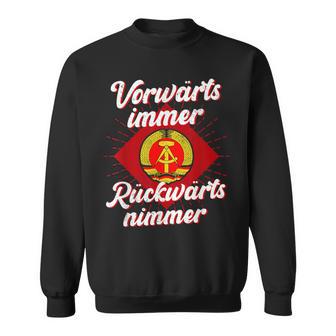 Ddr Orwärts Forward Immer Backward S Sweatshirt - Geschenkecke