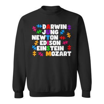 De Autismo Para Niños Darwin Jung Newton Einstein Edison Camisa de entrenamiento - Regaloses