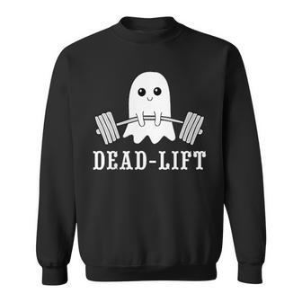 Dead Lift Ghost Gym Halloween Weight Lifting Workout Pocket Sweatshirt - Thegiftio UK