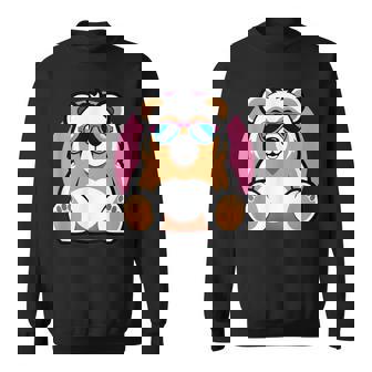 Delightful Brown Bear Stuffed Animal & Kid-Friendly Uv Sweatshirt - Monsterry