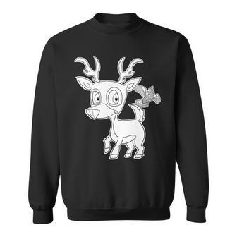 Delightful Deer Furry Woodland Creatures Premium Sweatshirt - Monsterry