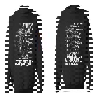 The Devil Saw Me With My Head Down Thought He'd Won Jesus Sweatshirt - Thegiftio UK