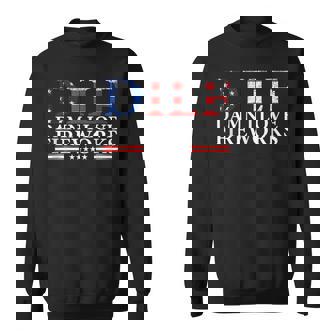 Dilf Damn I Love Fireworks Us Flag Vintage 4Th Of July Sweatshirt - Monsterry