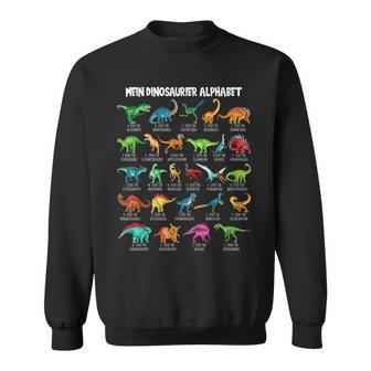 Dinosaur Types Alphabet A-Z Dino Abc T-Rex Dinosaur Sweatshirt - Geschenkecke