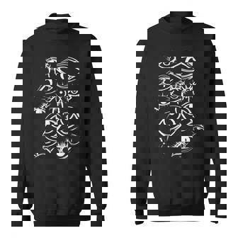 Distressed Eyeball Grunge Eyes Goth Strange Unique Harajuku Sweatshirt - Seseable