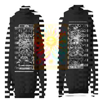 Distressed Grunge Worn Out Style The Sun Tarot Card Sweatshirt - Thegiftio UK