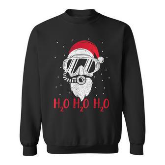 Diving Santa Claus H2o H2o H2o Xmas Diving Sweatshirt - Geschenkecke