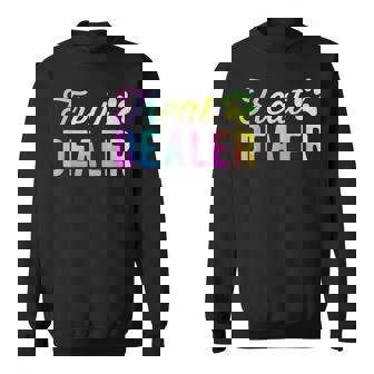 Dog Treat Dealer Dog Owner Dog Treats Tie Dye Dog Lover Sweatshirt - Seseable
