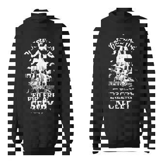 Dogs Because People Are Creepy Halloween Scary Ghost Sweatshirt - Monsterry