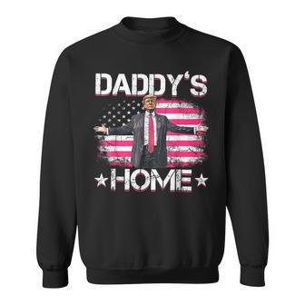 Donald Trump 2024 Daddys Home Trump Pink Sweatshirt - Monsterry AU