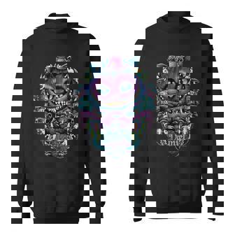 Donna Daniel Cheshire Cat Camicia Alice Nel Paese Delle Meraviglie Grafica Con Collo A Felpa - Novitaregali