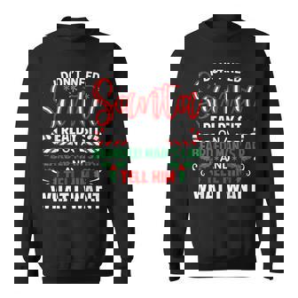 I Don't Need Santa I Already Sit On A Bearded Man's Lap Xmas Sweatshirt | Seseable UK
