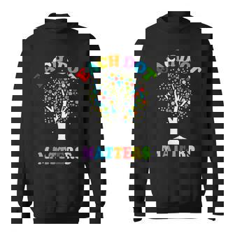 Dot Day Each Dot Matters Unity Tree Polka Dot Colorful Dot Sweatshirt - Thegiftio UK