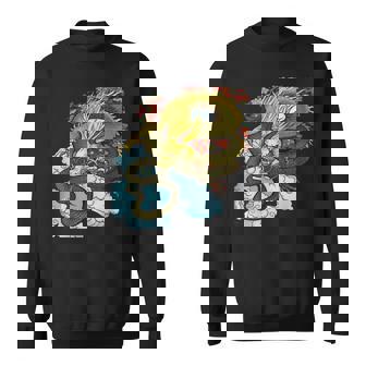 Dragon D'esthétique Japonais Kanji Amoureux D'art Asiatique Sweater e - Cadeauxyz