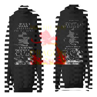 Dragon Flame-Spewing Flying Mythical Creature Fire Breathing Sweatshirt - Monsterry