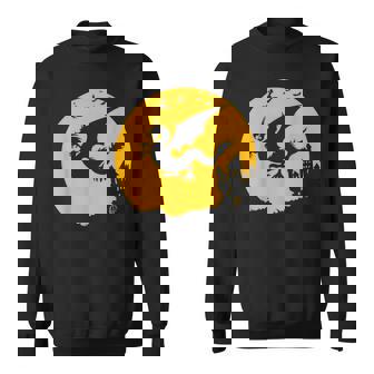 Dragon Halloween Bats Witch Haunted House Sweatshirt - Monsterry