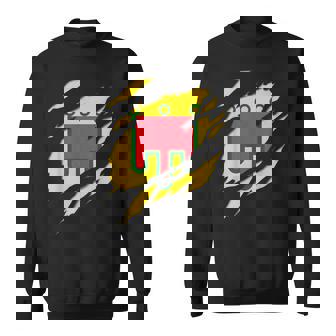 Drapeau Auvergne Blason Déchiré À Effet 3D France Sweater e - Cadeauxyz