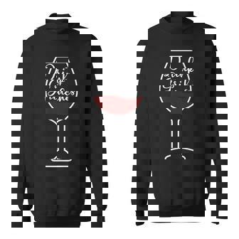 Drink Up Grinches Inside Wine Glass Graphic Christmas Premium Sweatshirt - Monsterry