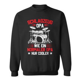 Drum Kit Grandpa Drummer Rock Music Sweatshirt - Geschenkecke