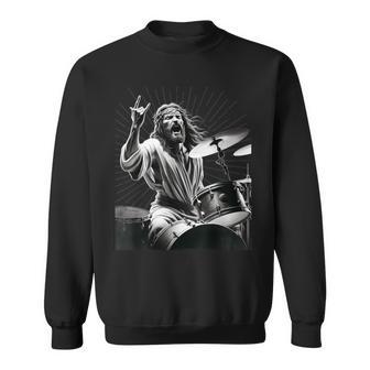 Drummer Rock Jesus Drums Sweatshirt - Geschenkecke