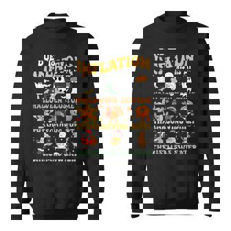 Due To Inflation This Is My Halloween Thanksgiving Christmas Sweatshirt | Mazezy