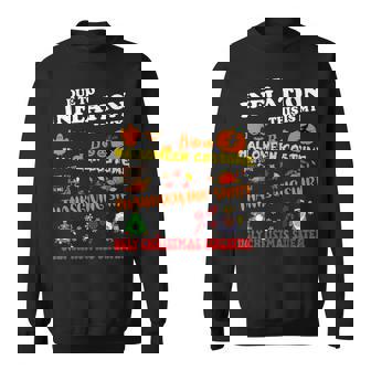 Due To Inflation This Is My Halloween Thanksgiving Christmas Sweatshirt | Seseable UK