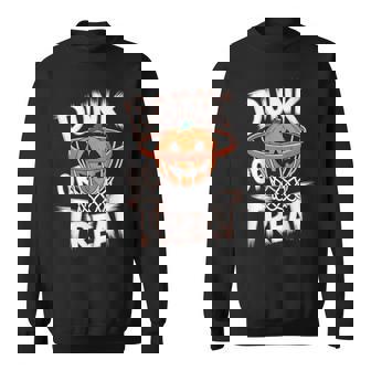 Dunk Or Treat Halloween Basketball T Spooky Basketball Sweatshirt - Thegiftio UK