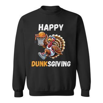 Dunksgiving Turkey Basketball Player Thanksgiving Day Sweatshirt - Thegiftio UK