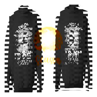 Dust Them Off Ladies It's Riding Season Halloween Witch Sweatshirt | Seseable UK