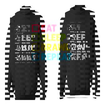 Eat Sleep Brawl Repeat Video Gamer Gaming Sweatshirt | Mazezy