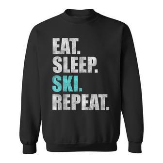 Eat Sleep Ski Repeat Sweatshirt - Geschenkecke