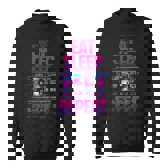 Eat Sleep Yeet Repeat Vintage Yeet Apparel Sweatshirt | Seseable UK