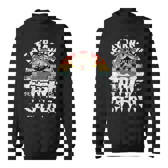 Eat Trash Hail Satan Raccoon Punk Band Vintage Death Metal Sweatshirt - Monsterry