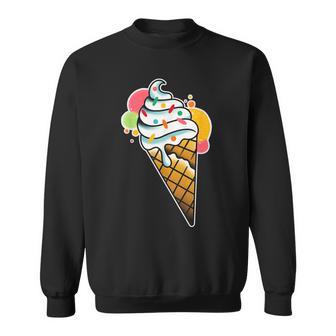 Eistüte Mit Streuseln Waffelkegel Sweatshirt - Geschenkecke