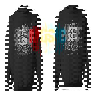 Electronic Music Lover Dj Retro Headphones Sweatshirt - Monsterry