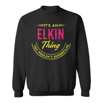 Elkin Personalized Name Name Print S With Name Elkin 2 Sweatshirt - Thegiftio UK