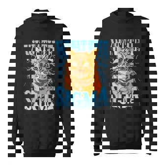 ERM What The Sigma Meme Y2K Cat Ironic Brainrot Meme Sweatshirt - Monsterry
