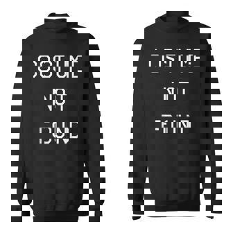 Error 404 Costume Not Found Couples Matching Halloween Sweatshirt - Monsterry