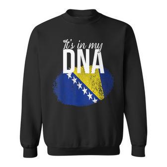 Es Ist In Meiner Dna Bosnier Bosnia Origin Genetics Sweatshirt - Geschenkecke