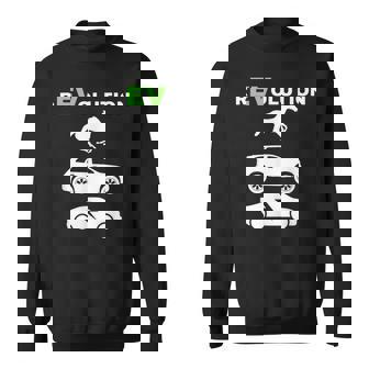 EV Revolution Drive E-Cars EV Life Electric Vehicle Sweatshirt - Monsterry