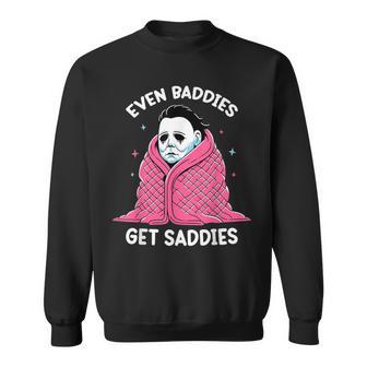 Even Baddies Get Saddies Raccoon Oddly Specific Meme Sweatshirt - Thegiftio UK