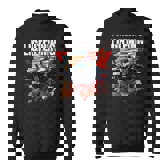 F35 Lightning Fighter Jet Plane Veteran Military Pilot Party Sweatshirt | Seseable UK