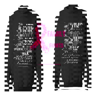 In This Family No One Fight Alone Breast Cancer Awareness Sweatshirt - Thegiftio UK