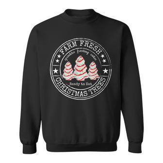 Farm Fresh Christmas Tree Cakes Debbie Becky Christmas Cake Sweatshirt - Thegiftio UK