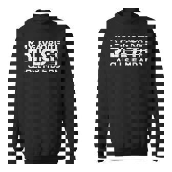 My Favorite Pilot Calls Me Dad Father's Day Aviator Father Sweatshirt | Seseable UK