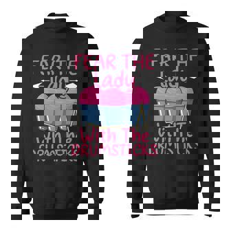 Fear The Lady With The Drumsticks Cardio Drumming Sweatshirt - Monsterry