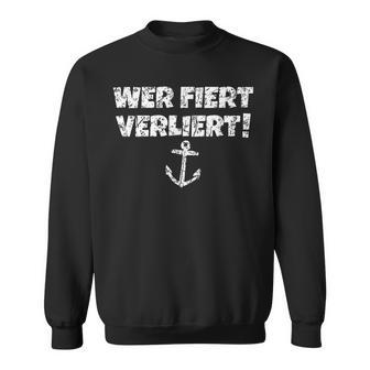 Who Fiert LosesIntage Boat & Sail Sweatshirt - Geschenkecke