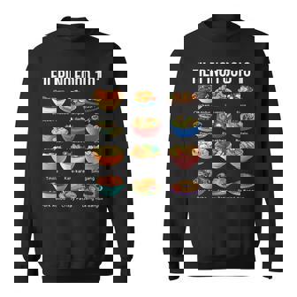 Filipino Food 101 Popular Pinoy Food Cool Filipino Sweatshirt - Monsterry