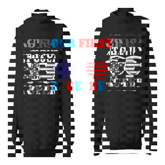 Our First 4Th Of July Together Couples Matching Outfits Sweatshirt | Mazezy